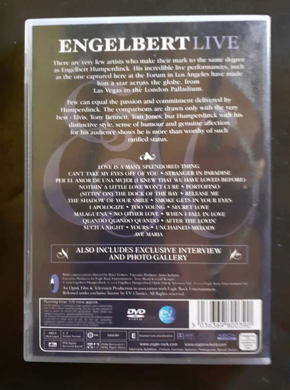 Engelbert Humperdinck - Engelbert Live (DVD)