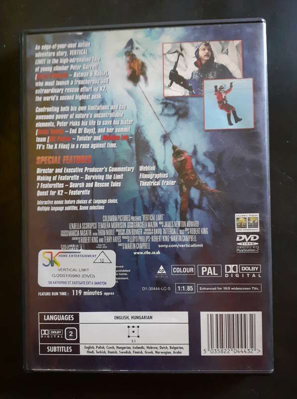 Vertical Limit - Chris O'Donnell & Bill Paxton (DVD)