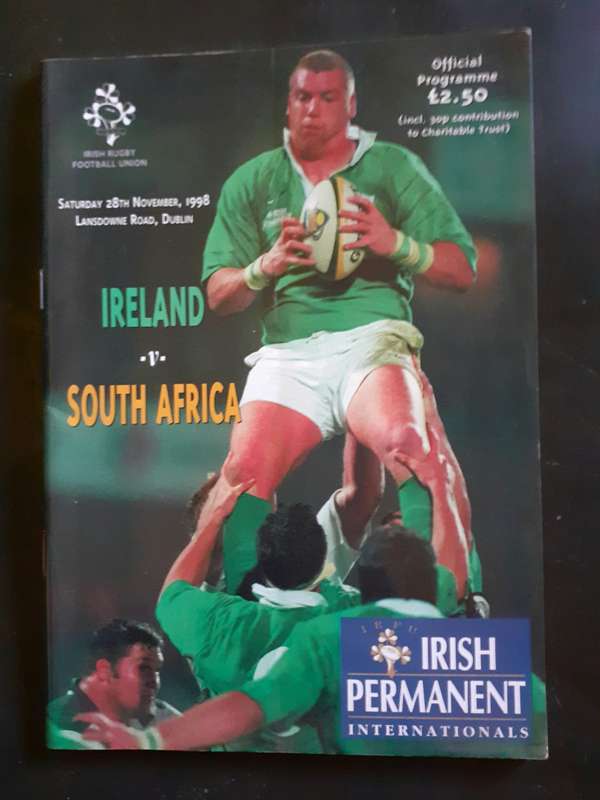 Ireland vs South Africa 1998 Test Match Programme