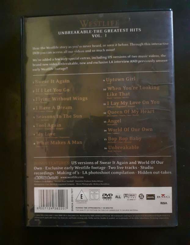 Westlife - Unbreakable - The Greatest Hits (DVD)