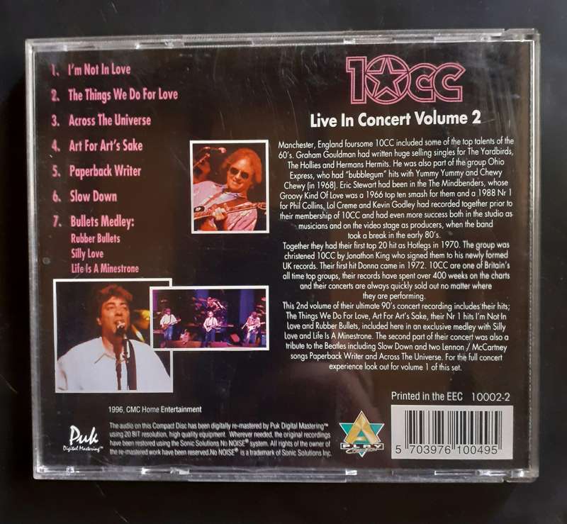 10cc Live in Concert Vol.2 (CD)