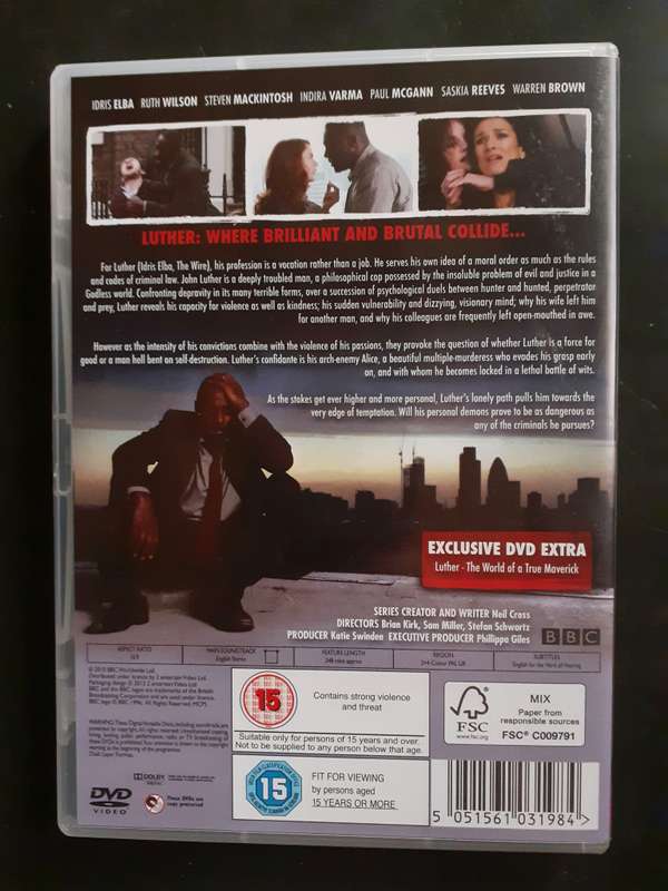 Luther - Idris Elba Series 1-3 Box Set (6 DVD Set)