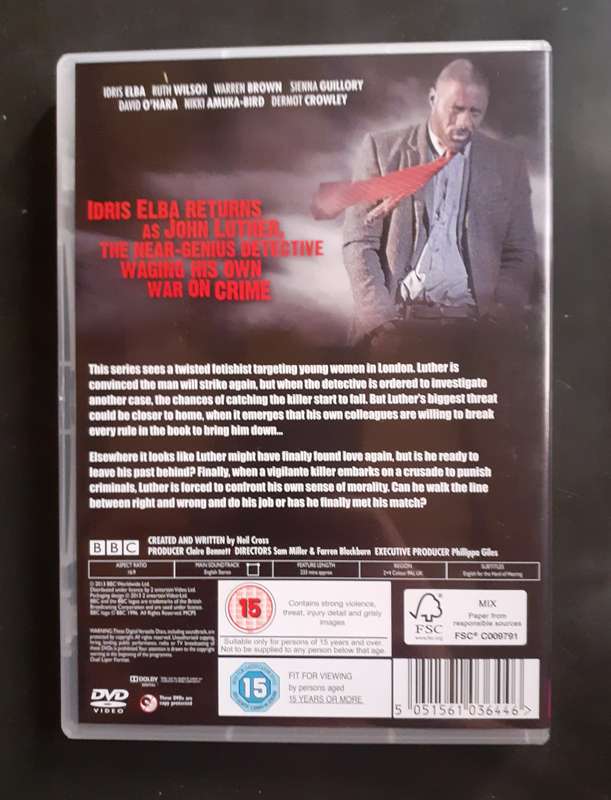 Luther - Idris Elba Series 1-3 Box Set (6 DVD Set)