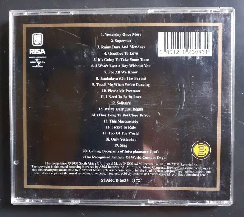 Carpenters - Gold - Greatest Hits (CD)