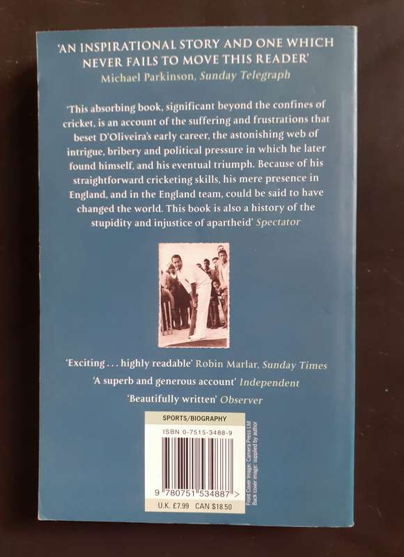 Basil D'Oliveira - Cricket and Conspiracy: The Untold Story by Peter Oborne