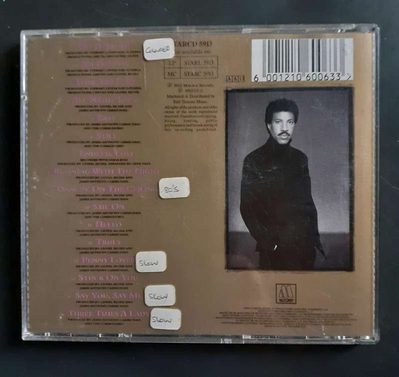 Lionel Richie - Back To Front (CD)
