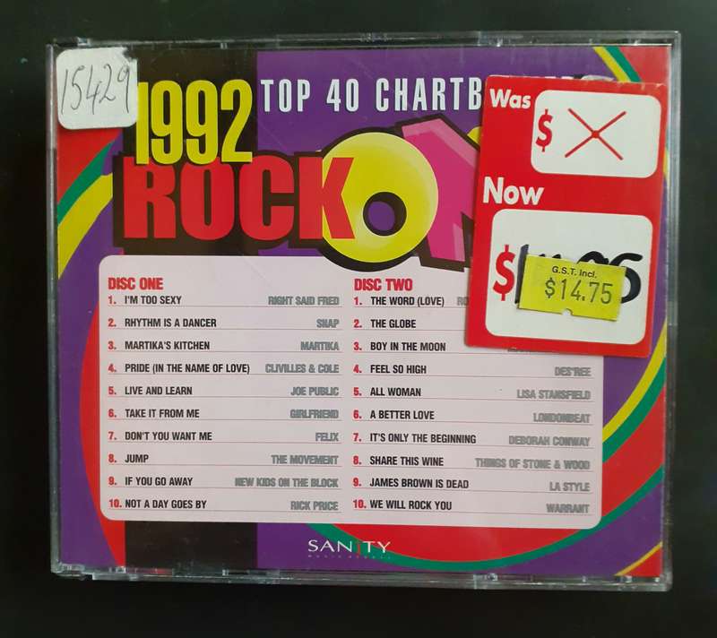 1992 Rock On - Top 40 Chartbusters  (2 CD Set)