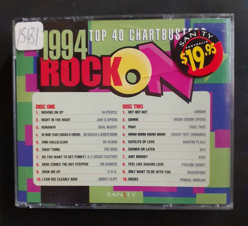 1994 Rock On - Top 40 Chartbusters  (2 CD Set)