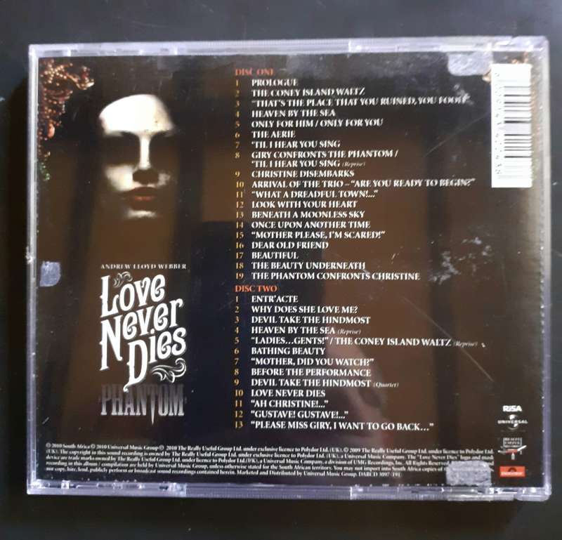 Andrew Lloyd Webber - Love Never Dies (2 CD Set)