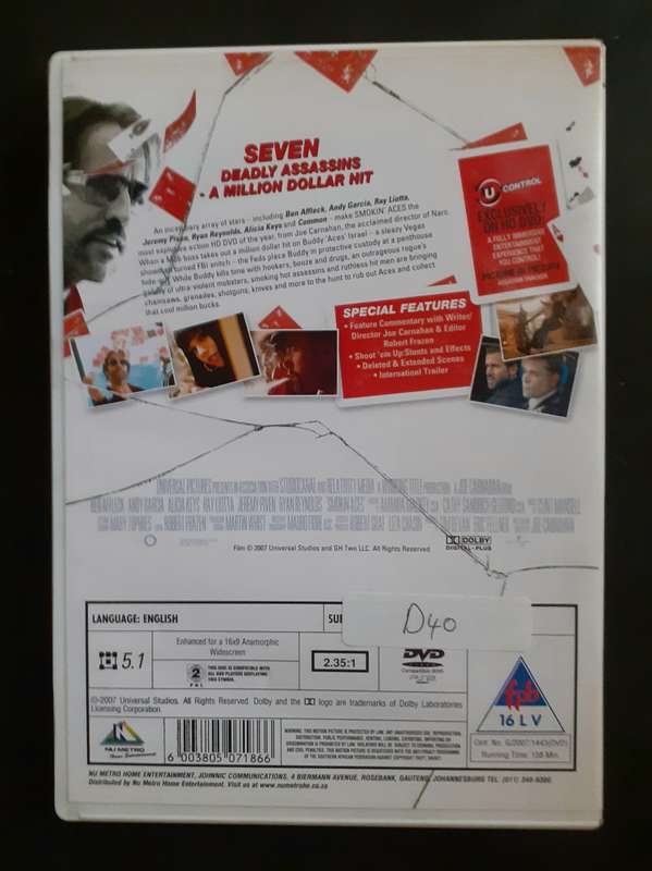 Smokin' Aces - Ben Affleck & Andy Garcia (DVD)