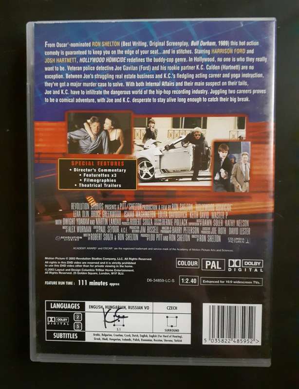 Hollywood Homicide - Harrison Ford & Josh Hartnett (DVD)