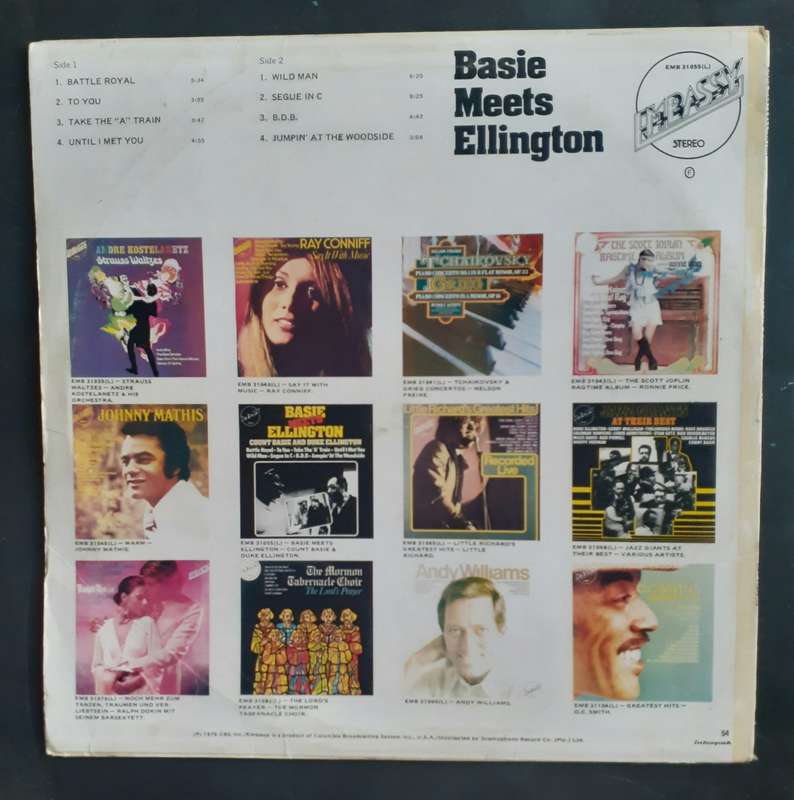 Count Basie and Duke Ellington - Basie Meets Ellington LP Vinyl Record