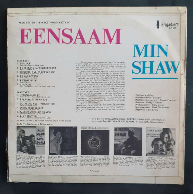 Min Shaw - EENSAAM LP Vinyl Record