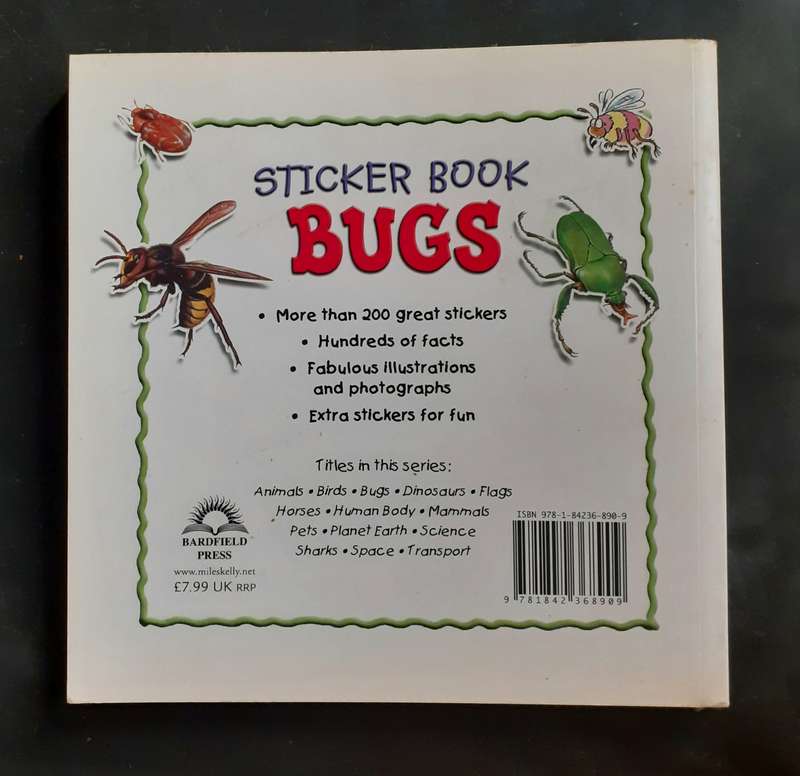 Bugs: Sticker Book - 200 Re-Usable Stickers!
