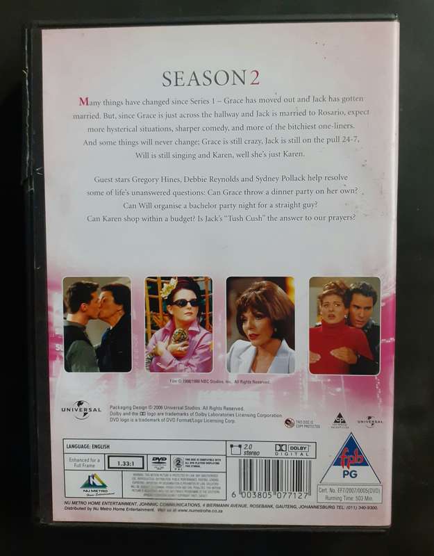 Will & Grace - Season 2 (4 DVD Set)