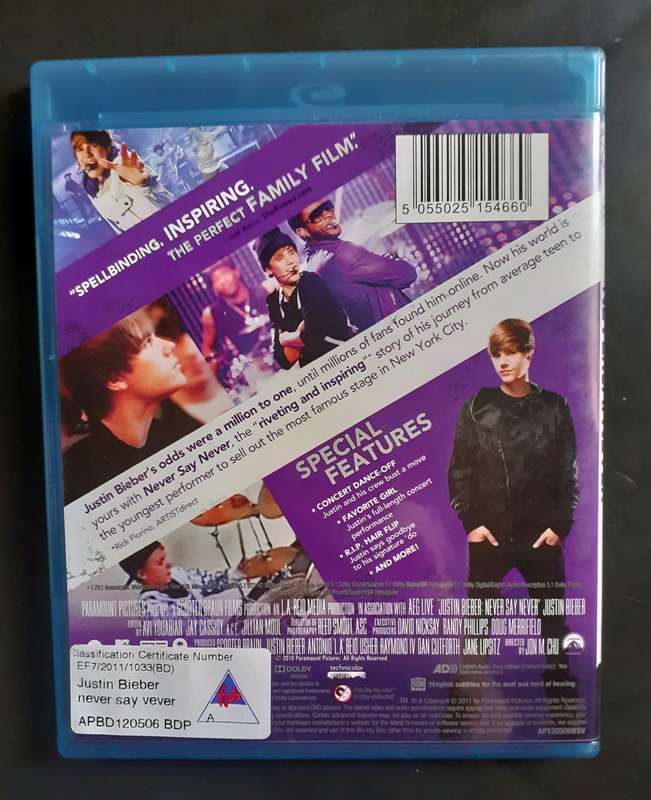 Justin Bieber - Never Say Never (Blu-ray)