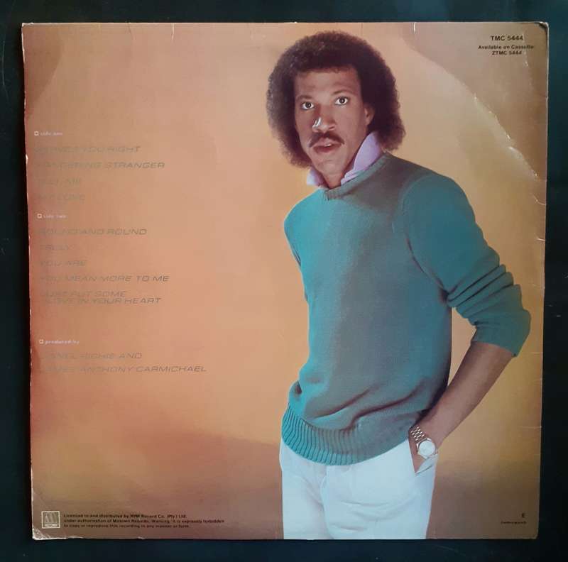 Lionel Richie - Lionel Richie LP Vinyl Record