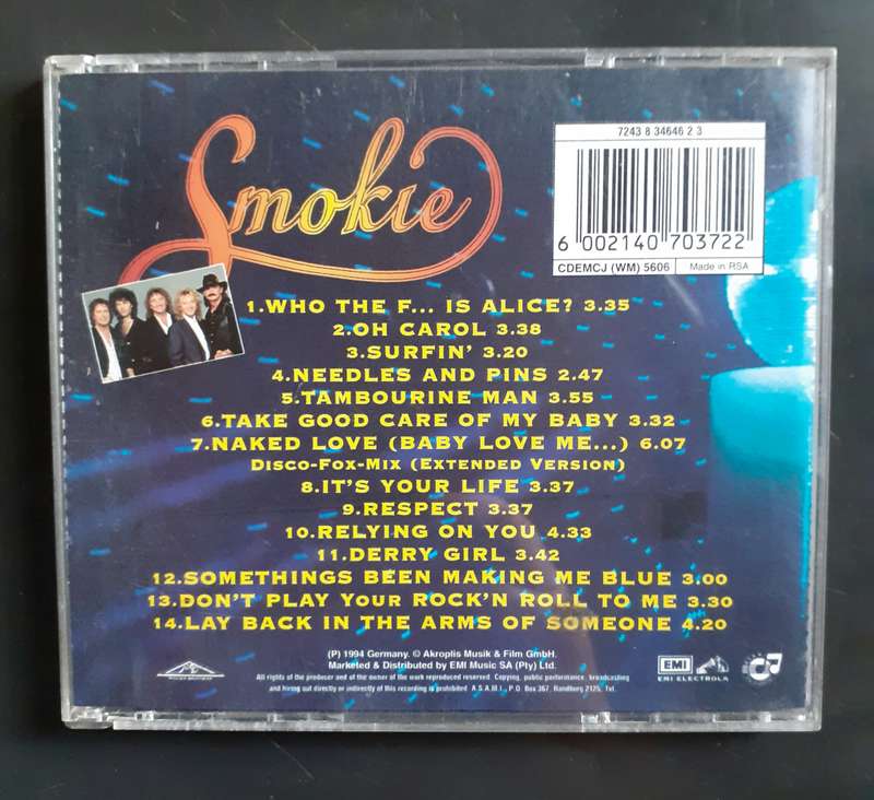 Smokie - Who The F... Is Alice? - The Party Hits (CD)