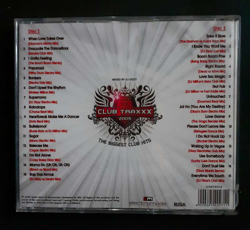 Club Traxxx 2009 Vol.2 Mixed by DJ Dizzy (2 CD Set)