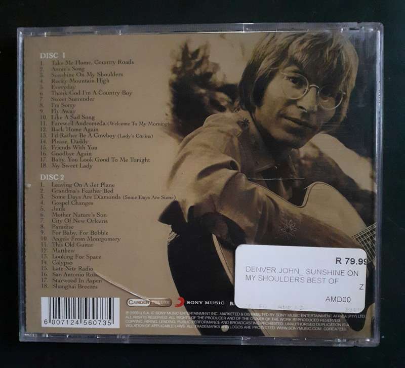 John Denver - Sunshine On My Shoulders / The Best Of John Denver (2 CD Set)