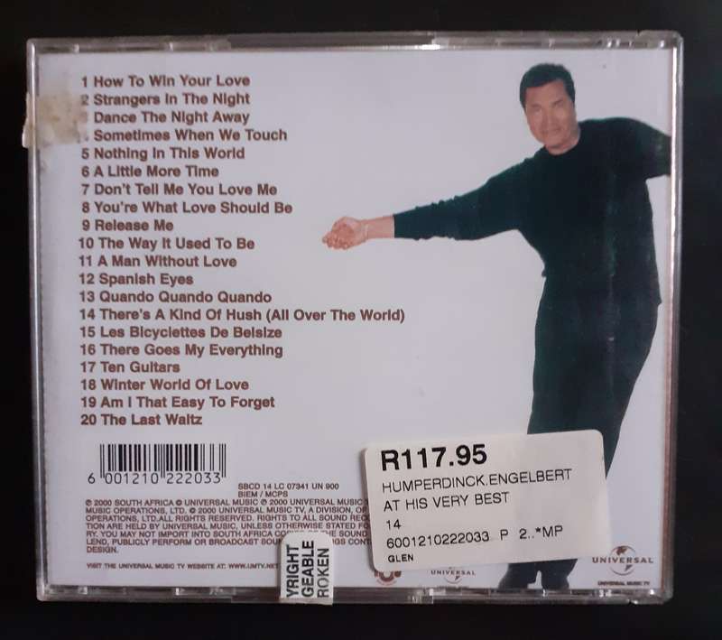 Engelbert Humperdinck -  Engelbert At His Very Best (CD)