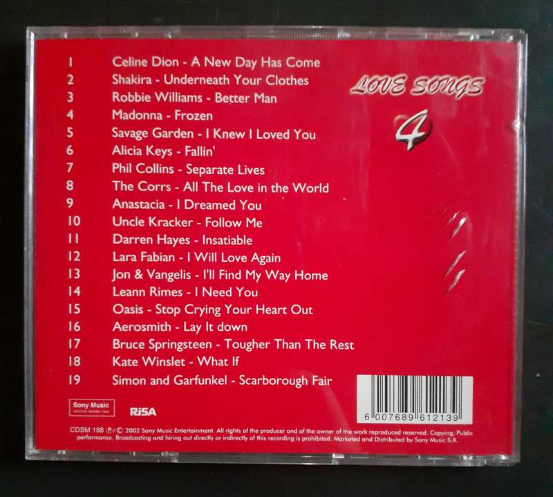 Love Songs 4 (CD)
