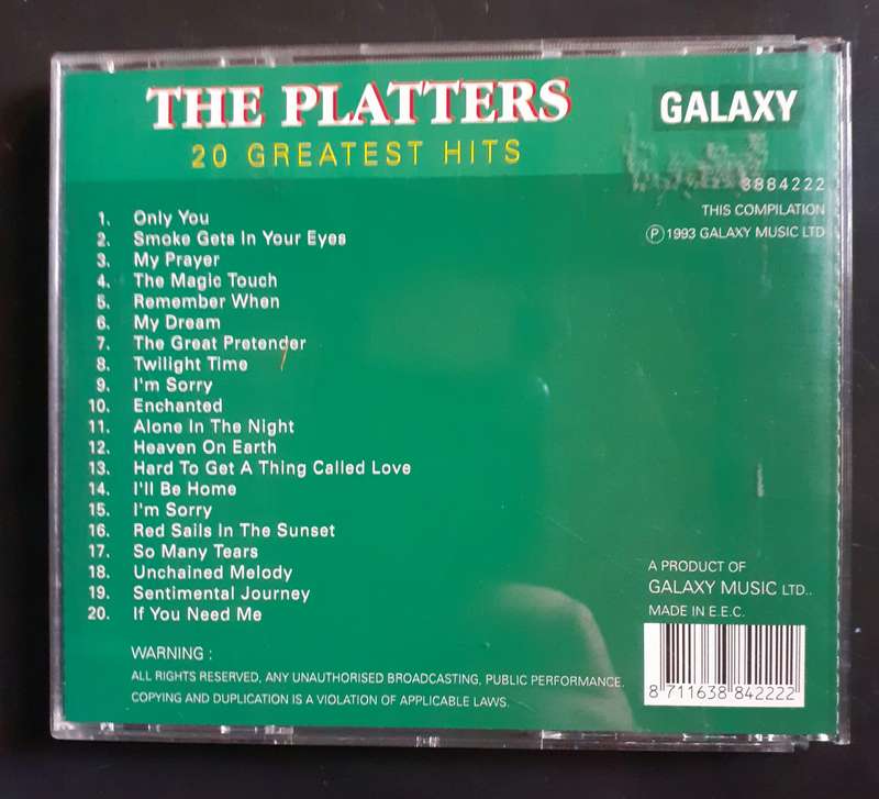 The Platters 20 Greatest Hits (CD)