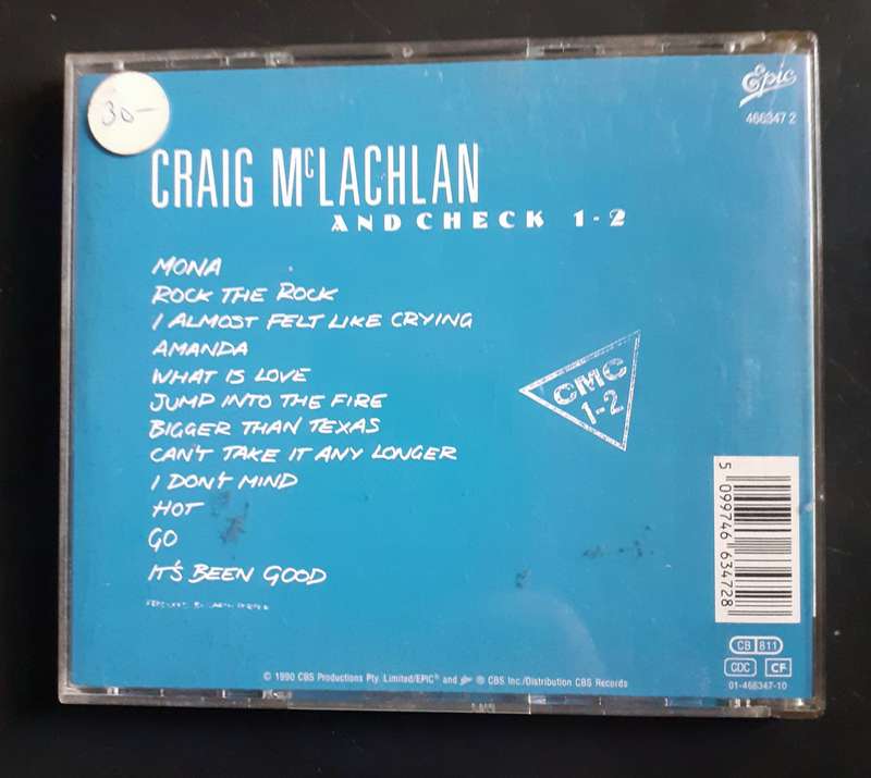 Craig McLachlan and Check 1-2 - Craig McLachlan and Check 1-2 (CD)