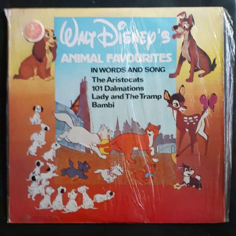 Walt Disney Animal Favourites in Words and Song LP Vinyl Record