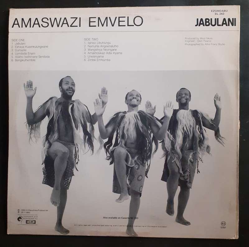 Amaswazi Emvelo - Jabulani LP Vinyl Record