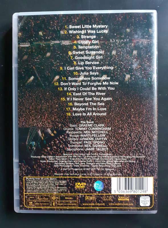 WET WET WET - Playing Away at Home Live at Celtic Park, Glasgow 1997 (DVD)