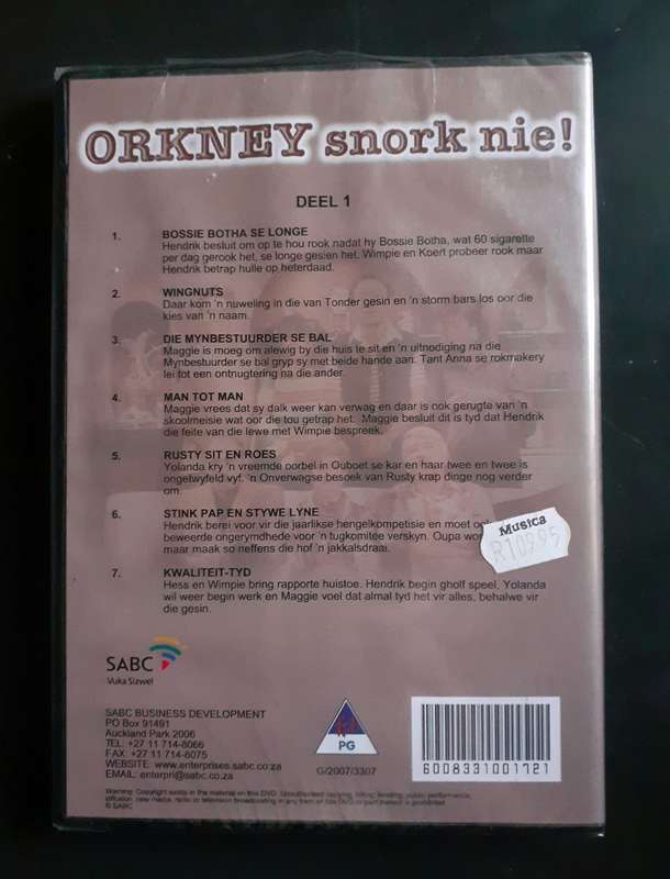 Orkney snork nie! Deel 1 (DVD) (New & Sealed)