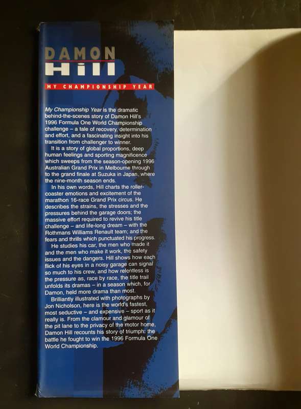 Damon Hill - My Championship Year - Formula 1 (Hardcover)