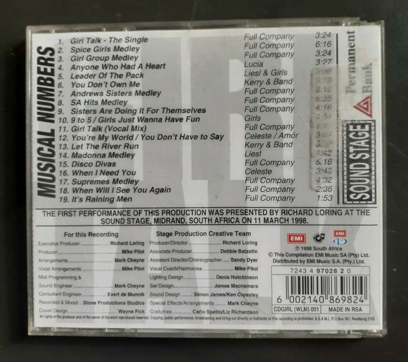 Girl Talk (Original Cast Recording) (CD)
