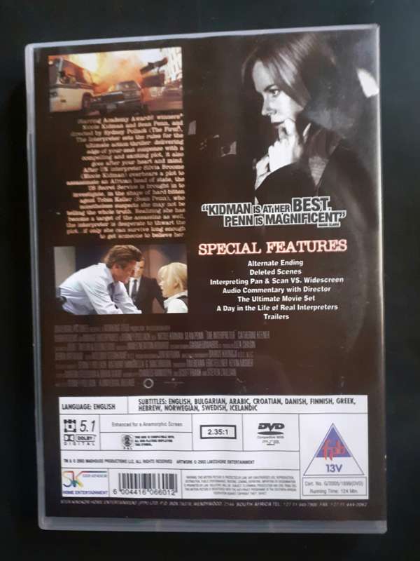 The Interpreter - Nicole Kidman & Sean Penn (DVD)