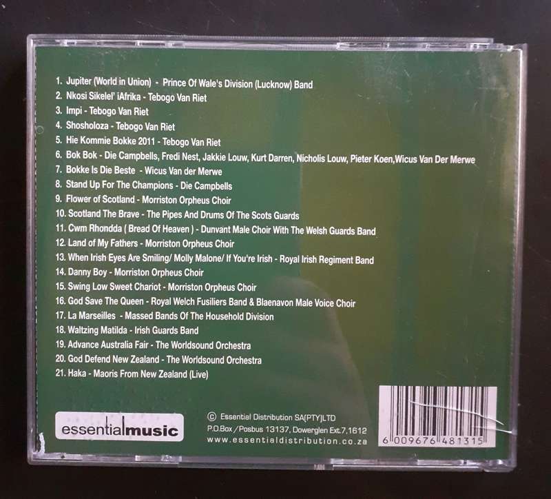 Rugby Anthems - All The Best From Around The World (CD)