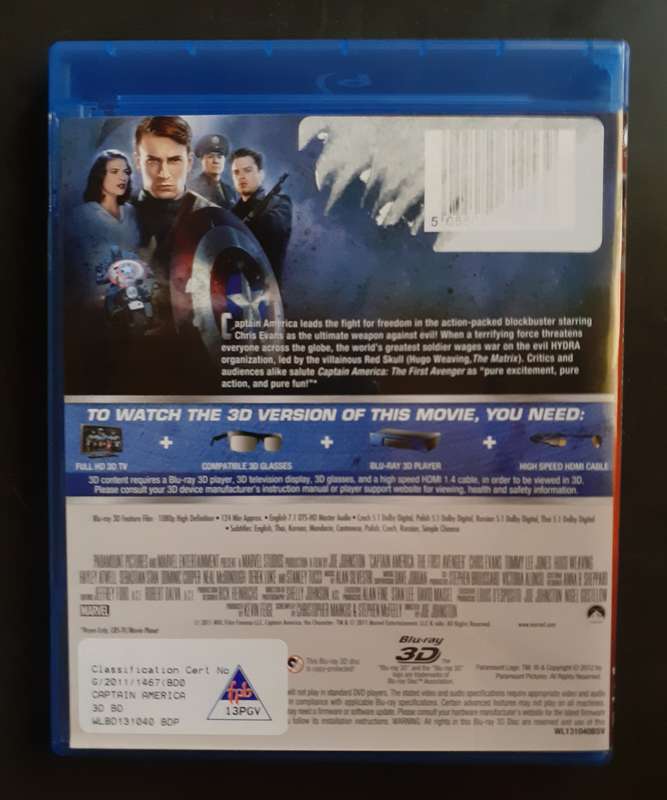 Captain America: The First Avenger - Limited Edition (Blu-ray 3D)
