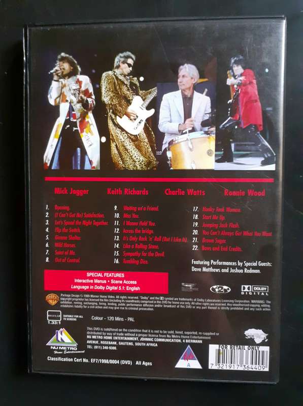 The Rolling Stones - Bridges To Babylon Tour 97-98 (DVD)