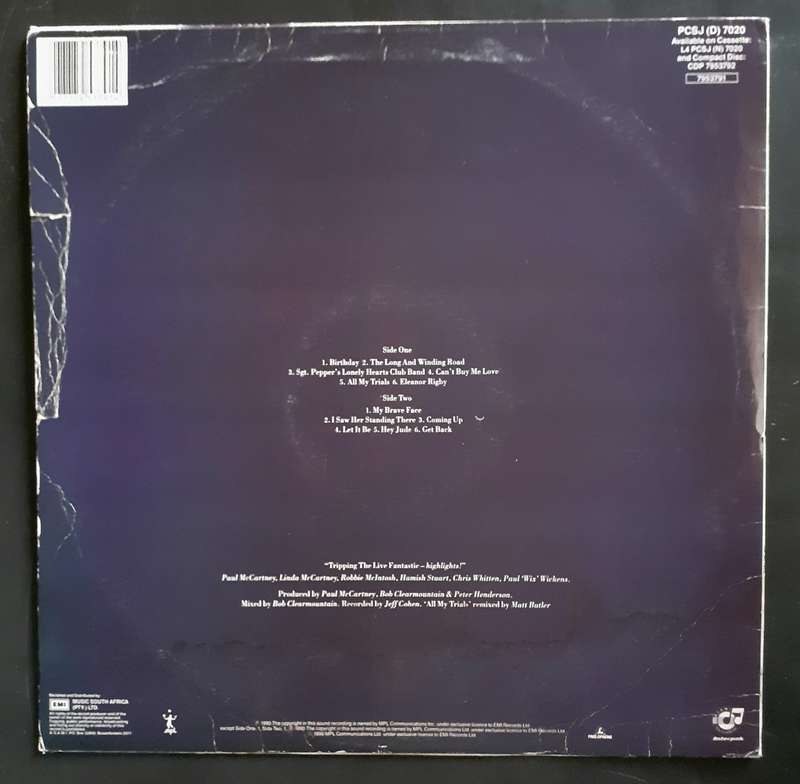 Paul McCartney - Tripping The Live Fantastic - Highlights! LP Vinyl Record