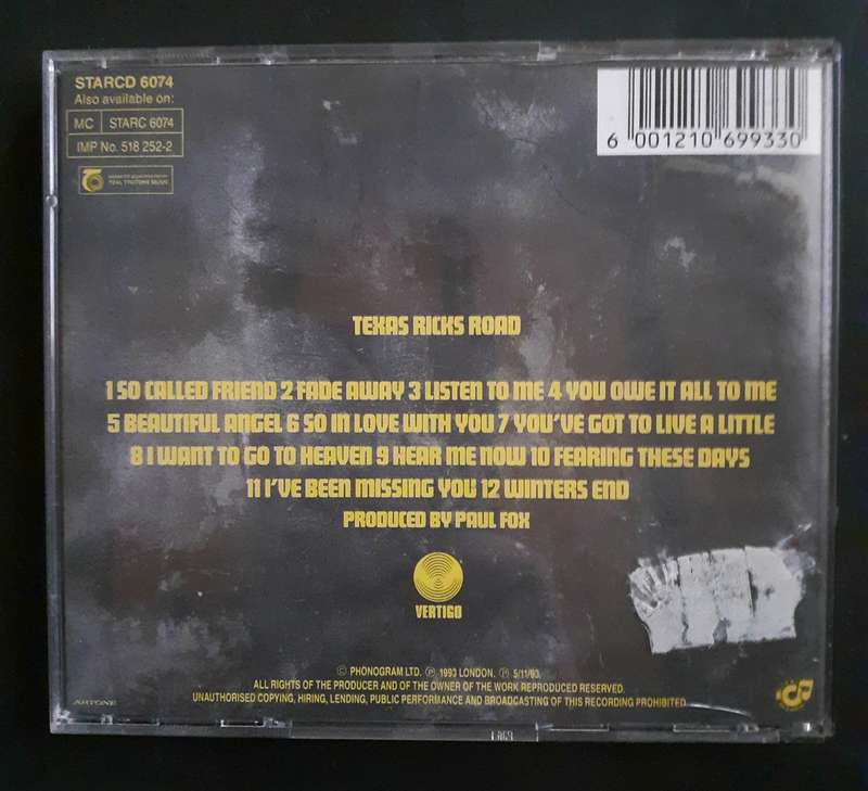 Texas - Ricks Road (CD)