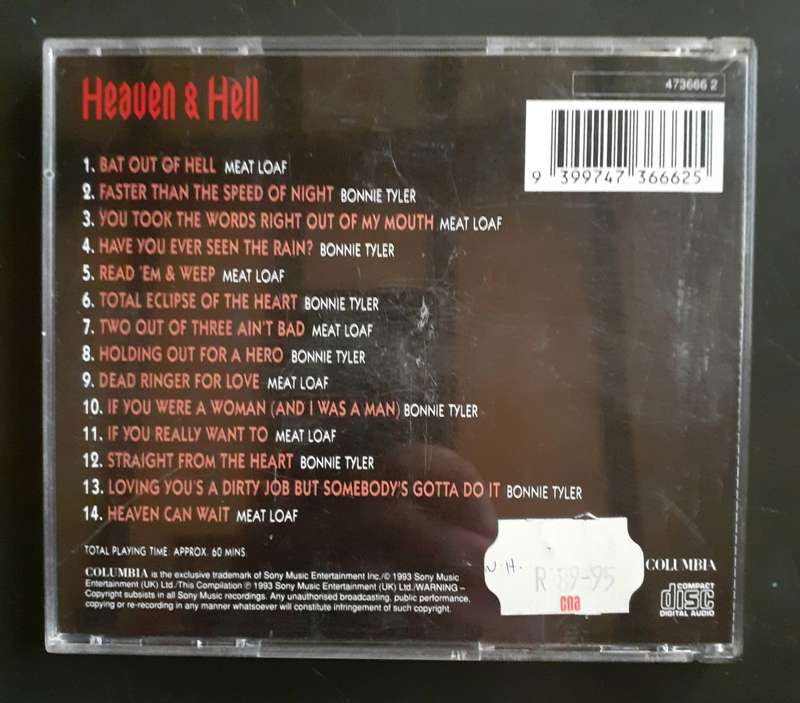 Meat Loaf & Bonnie Tyler - Heaven & Hell (CD)