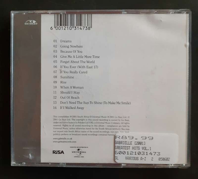 Gabrielle - Dreams Can Come True - Greatest Hits Vol 1 (CD)