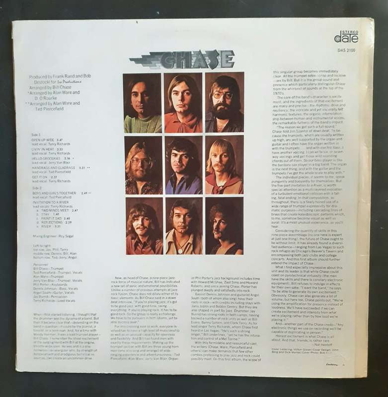 Chase - Chase LP Vinyl Record