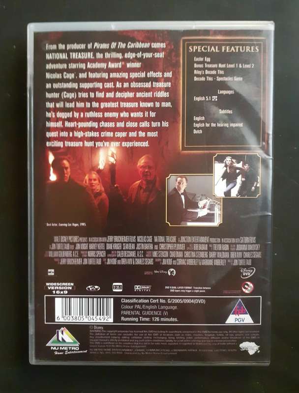 National Treasure - Nicholas Cage (DVD)