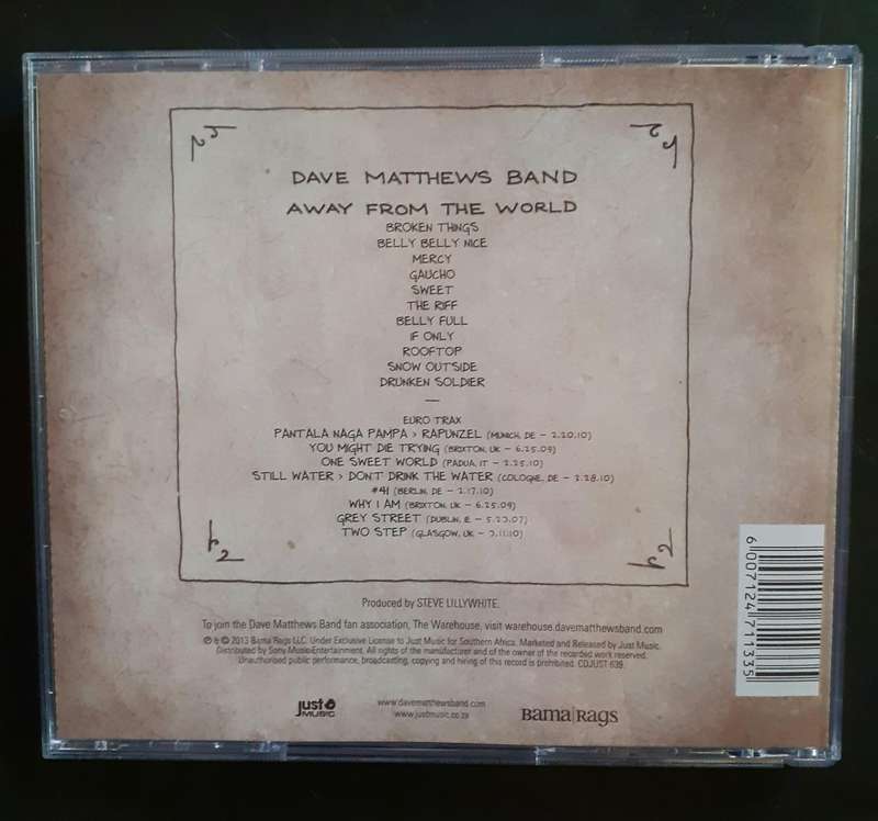 Dave Matthews Band - Away From The World (South African Tour Edition) (2 CD Set)