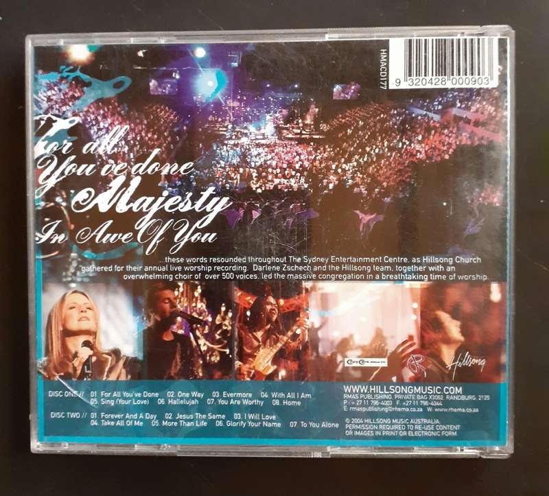 Hillsong 2 For All You've Done (2 CD Set)