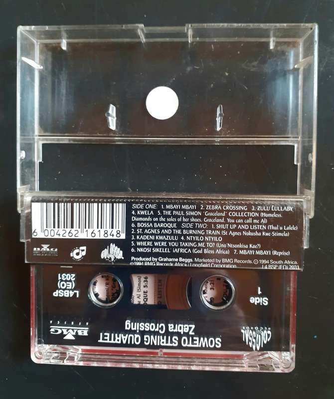 Soweto String Quartet - Zebra Crossing Cassette Tape