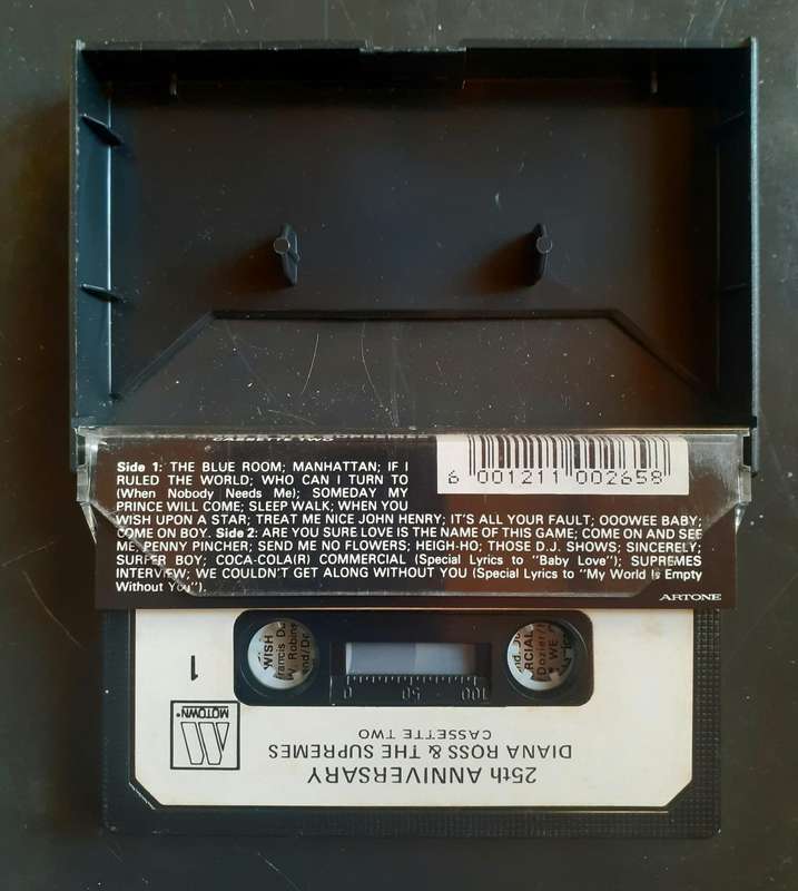 Diana Ross & The Supremes - 25th Anniversary Vol.2 Cassette Tape