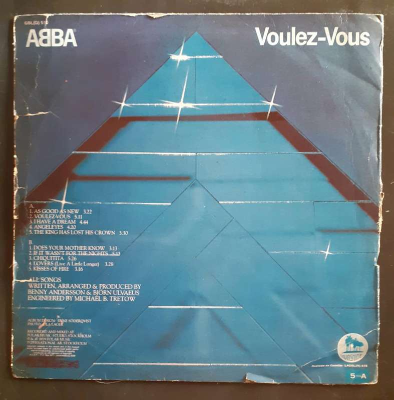 ABBA - Voulez-Vous LP Vinyl Record - Rhodesia Pressing