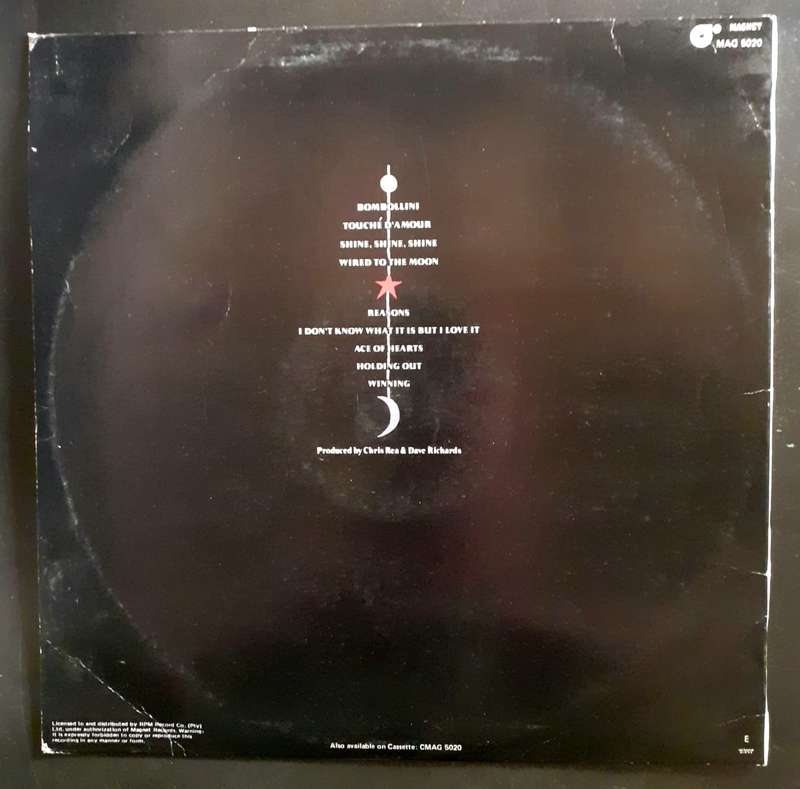 Chris Rea - Wired To The Moon LP Vinyl Record